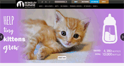 Desktop Screenshot of berkeleyhumane.org